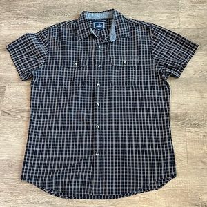 OLD NAVY Mens Short Sleeve Button Down Shirt, Size L